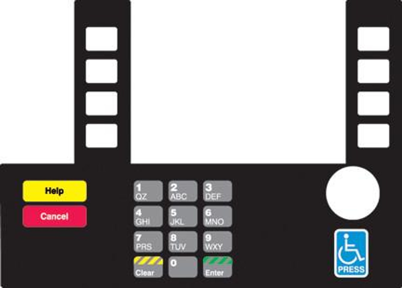 T50038-121A - Infoscreen Keypad Overlay Shell