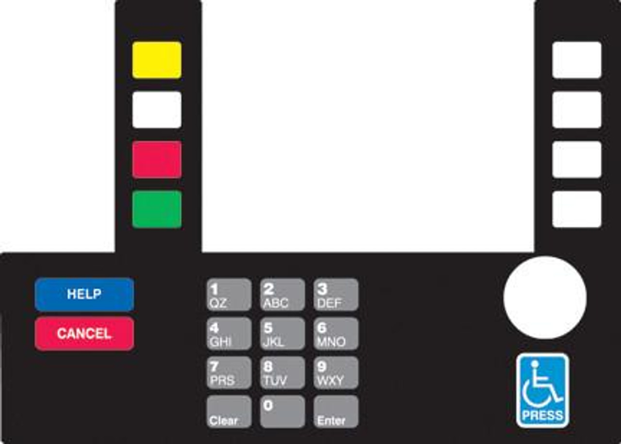 T50038-120A - Infoscreen Keypad Overlay Exxon