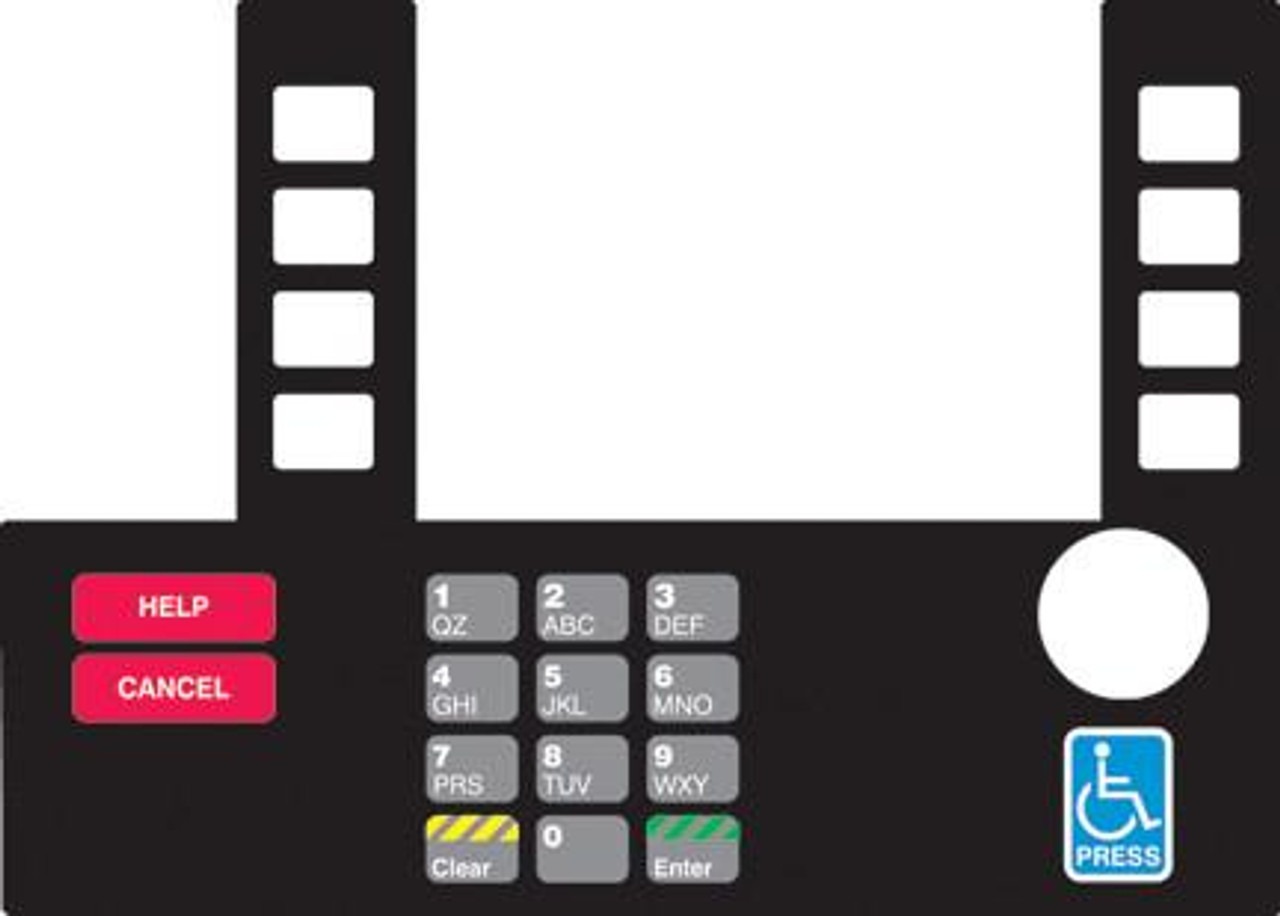 T50038-119A - Infoscreen Keypad Overlay Generic