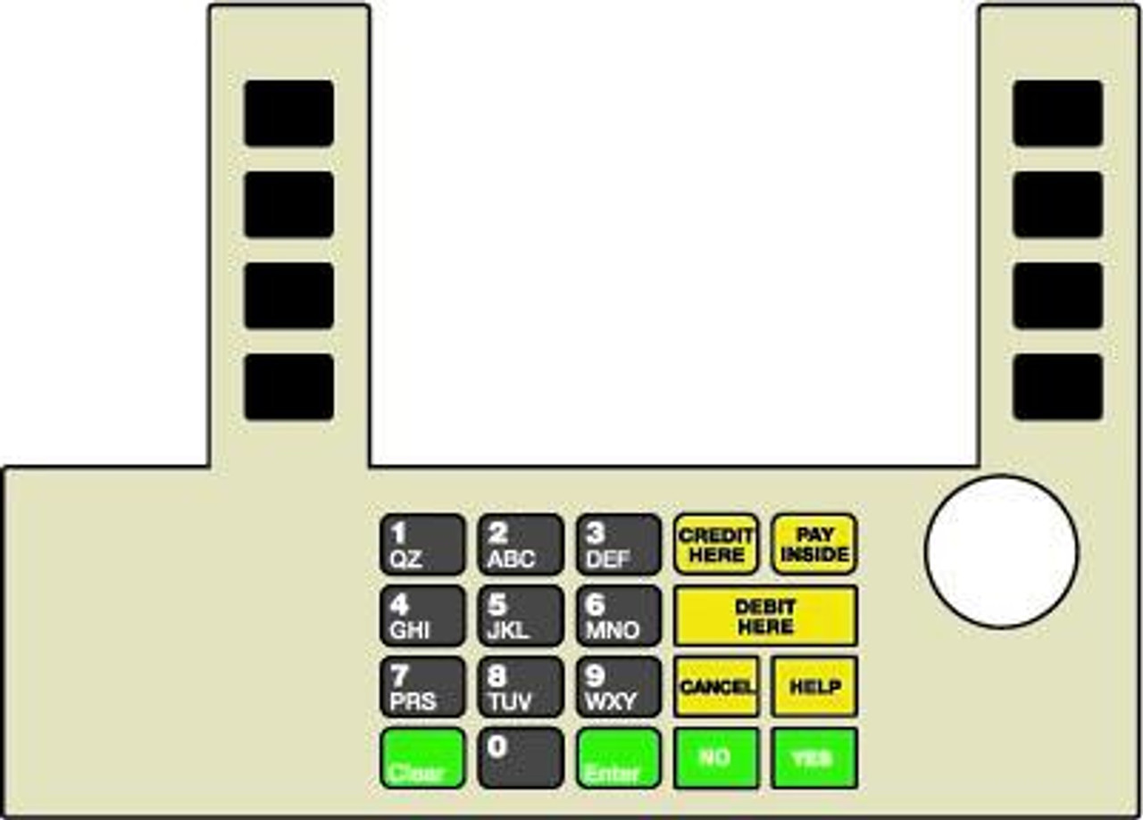 T50038-1152 - Infoscreen Keypad Overlay BP