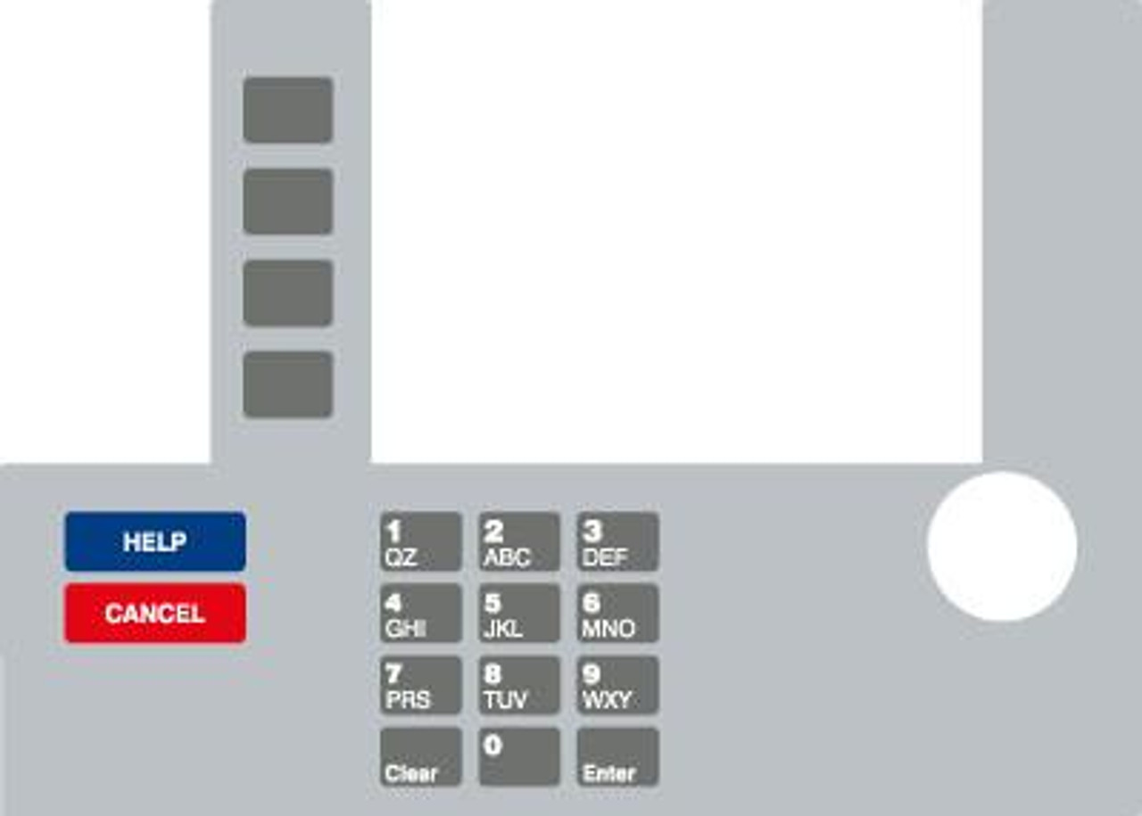 T50038-108 - Infoscreen Keypad Overlay