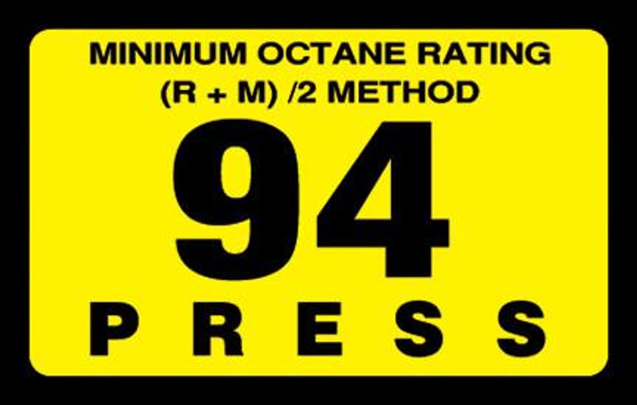 ORS-94 - Octane Rating Decal