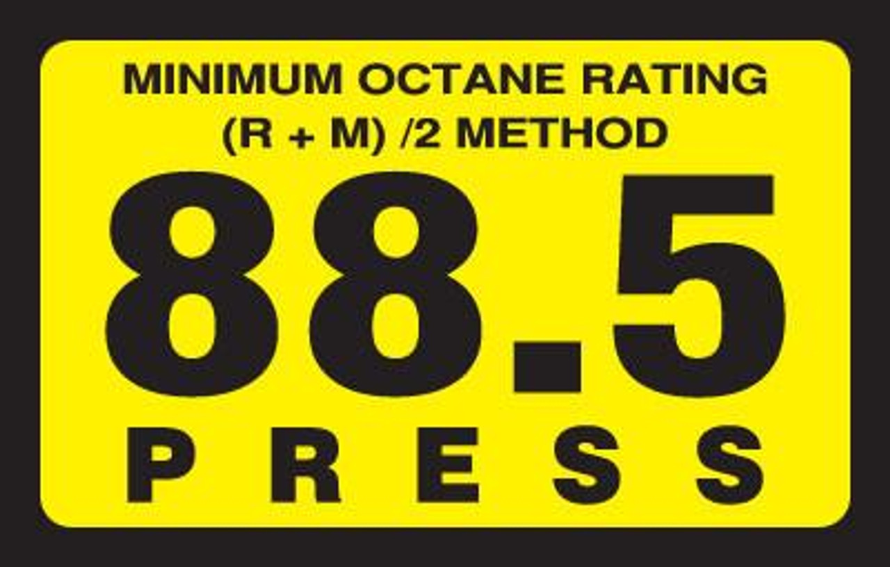 ORS-88 - Octane Rating Decal