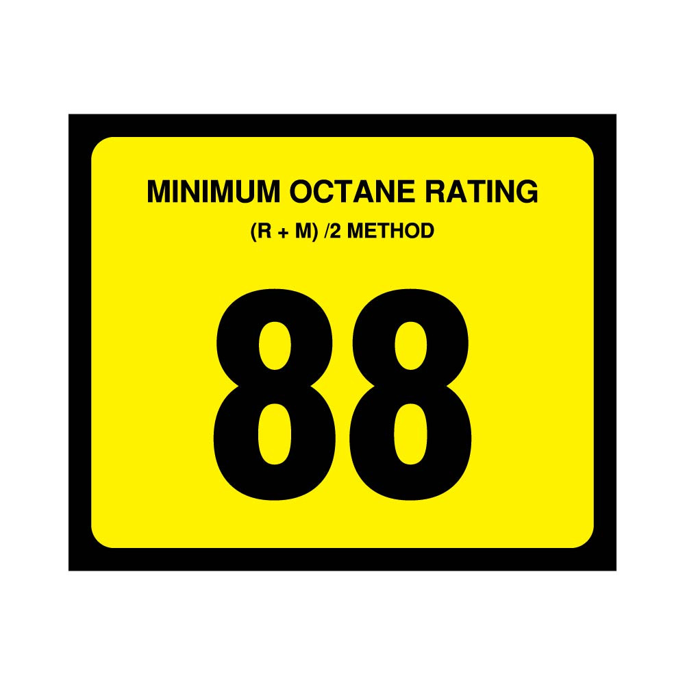 OR-88 - Octane Rating Decal