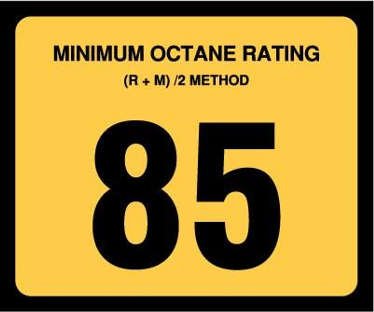 OR-85 - Octane Rating Decal