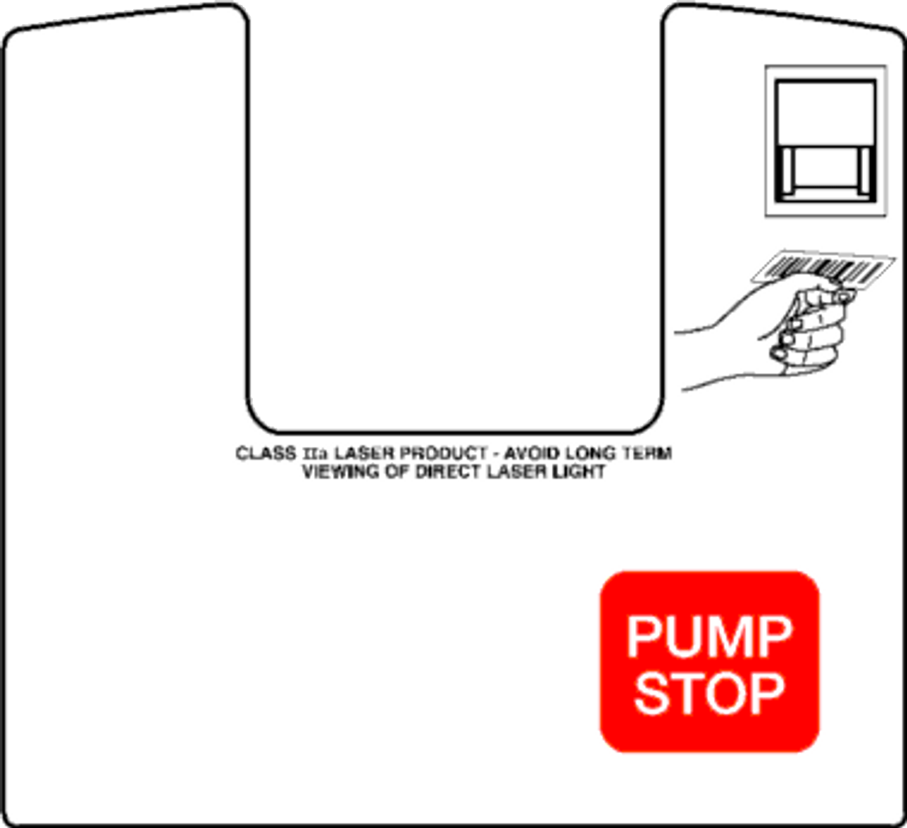 ENS0603G010 - Printer DoorReceipt Overlay