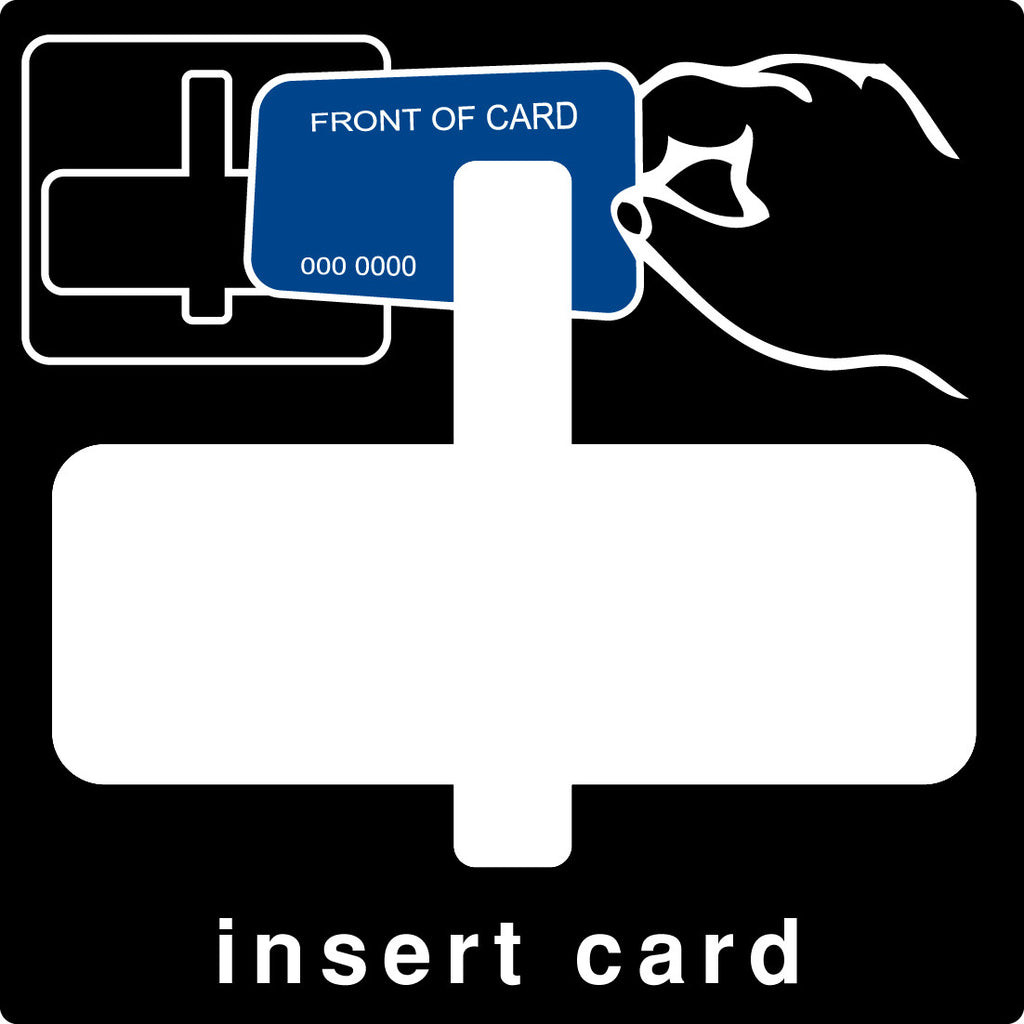 8-319471 - Card Reader Decal
