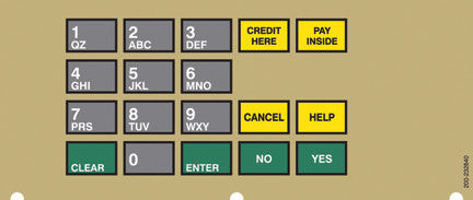 200-232840 - 4x6 Keypad Overlay