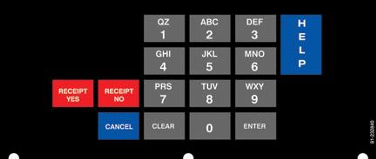 081-232840 - Emro 4x6 Keypad Overlay