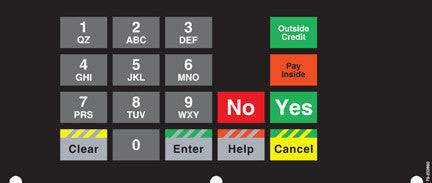 079-232860 - 4x6 Keypad Overlay