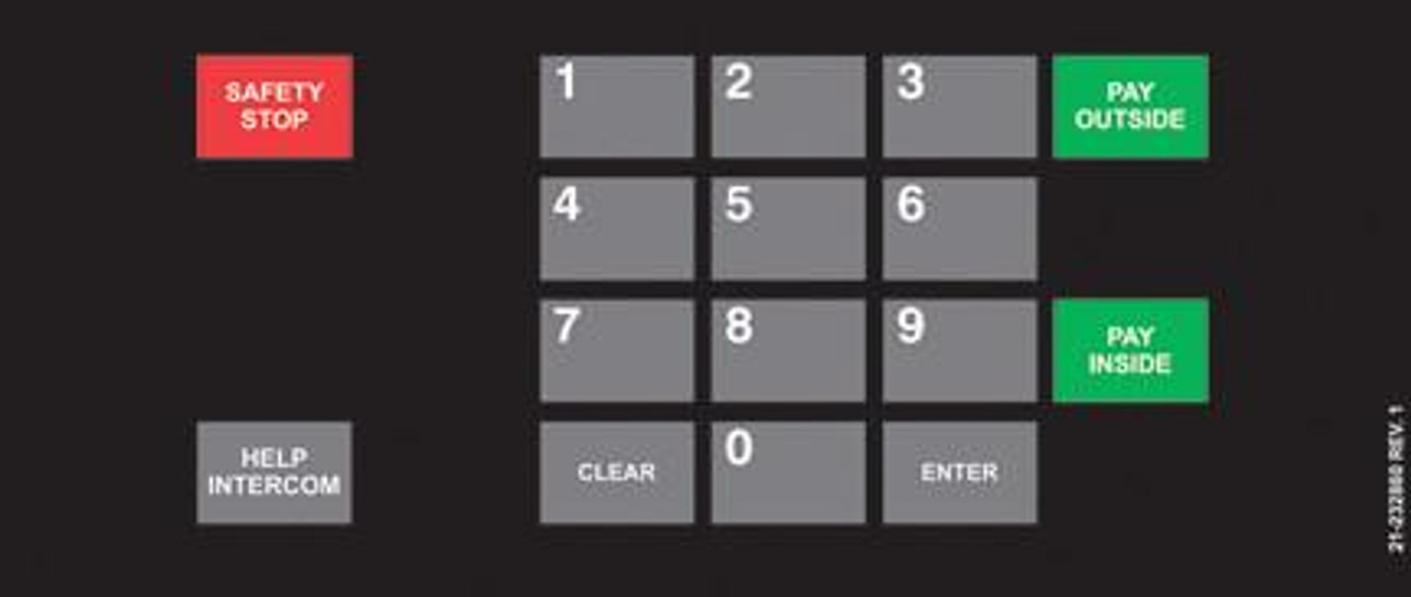 021-232860 - 4x6 Keypad Overlay