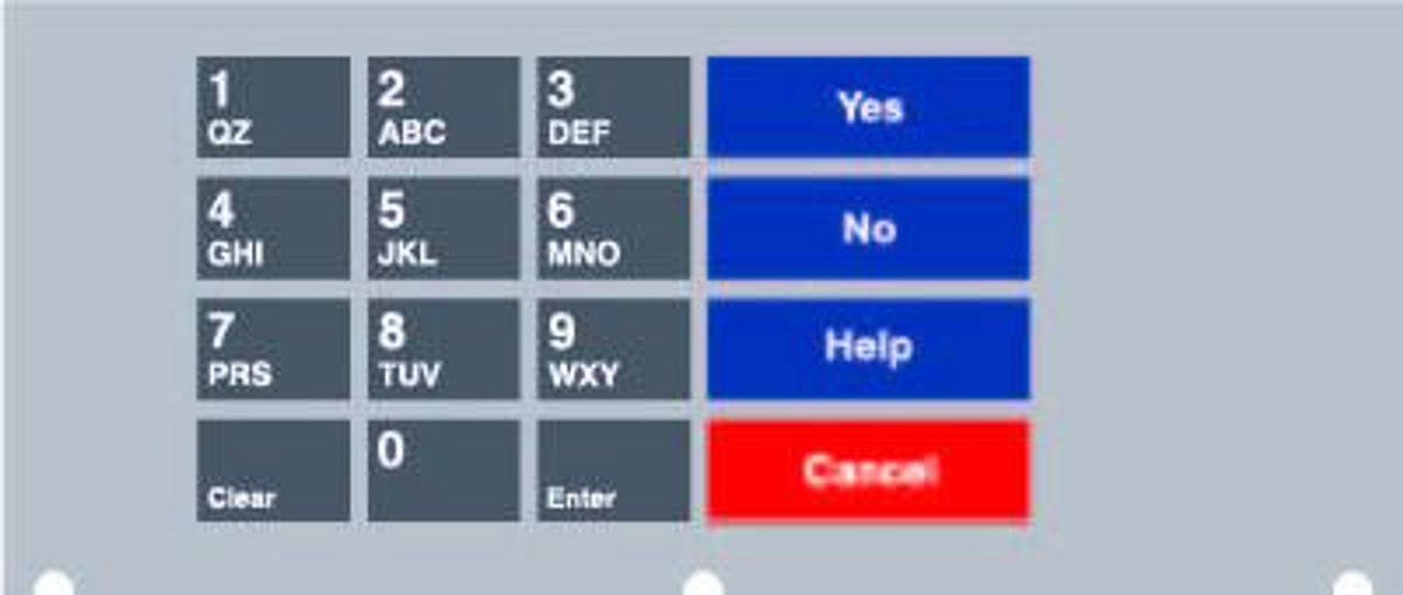 CHV-232840 - 4x6 Keypad Overlay