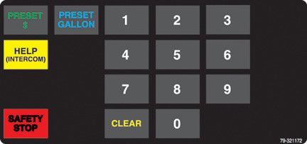 079-321172 - 4x6 Keypad Overlay