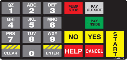 027-321172 - Keypad Overlay