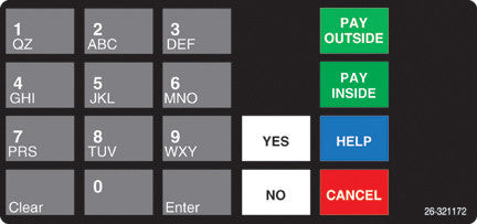 021-321172 - 4x6 Keypad Overlay