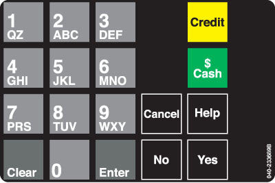 040-233689B - Keypad Overlay