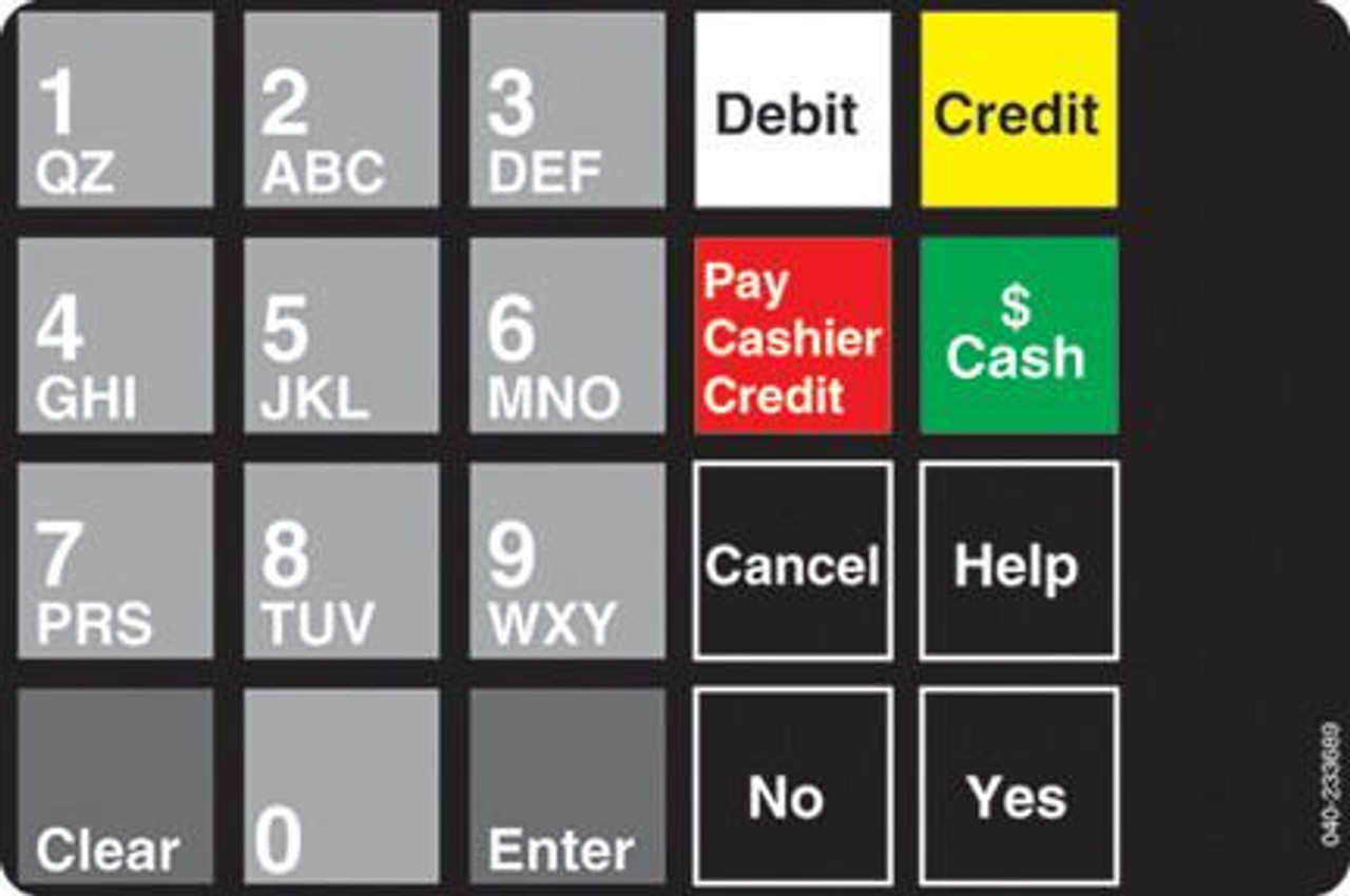 040-233689 - Keypad Overlay