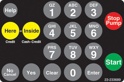 023-233689 - Amoco Keypad Overlay