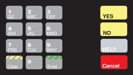 0080113-005 - Centurion Keypad Overlay Shell