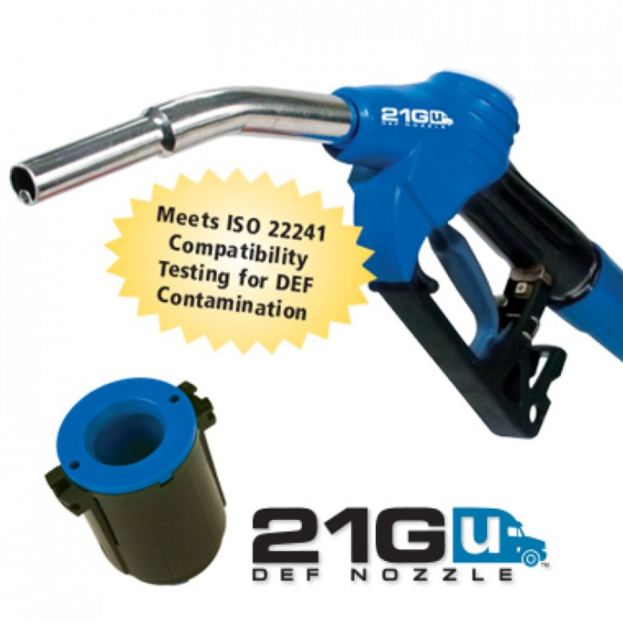 21GU-0500 - DEF nozzle, wayne, bennet use with mis-filling device