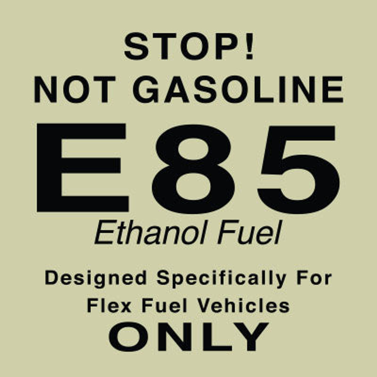 PID-E85NT - 3" X 3" Decal - E85