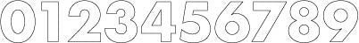 VLW-2.5-0-9 - 2.5" White Vinyl Number 0-9