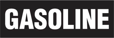 PID-127W2X6 - 6" x 2" Decal - Gasoline