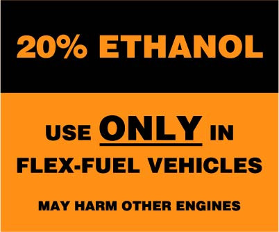 OR-FF20A - Octane Rating Decal