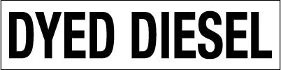PID-DYED312 - 12" x 3" Decal - Dyed Diesel