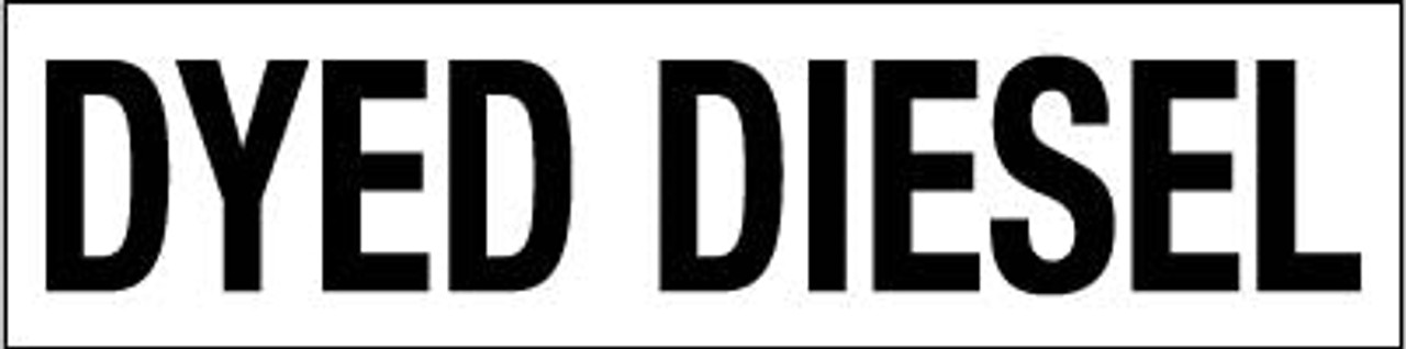 PID-DYED312 - 12" x 3" Decal - Dyed Diesel