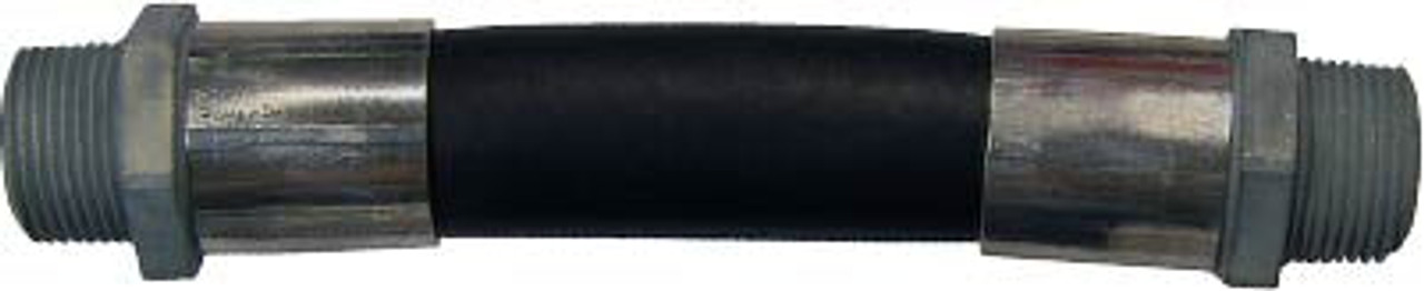 PIH-WH-1X8 - Hardwall Whip Hose 1" x 8" Color: Black