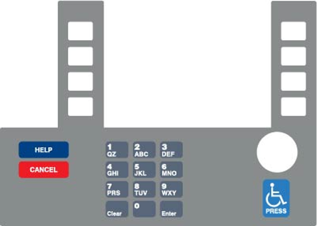 T50038-180AB - Infoscreen Keypad Overlay