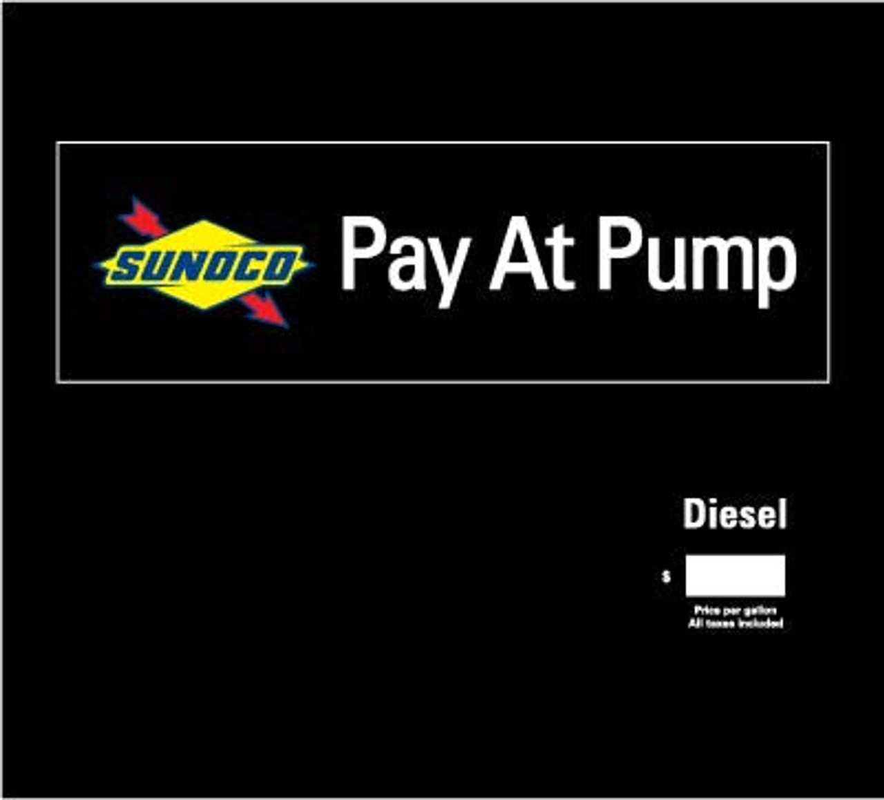 EN08002GSDIE - Left Cim Brand Panel Diesel Sunoco