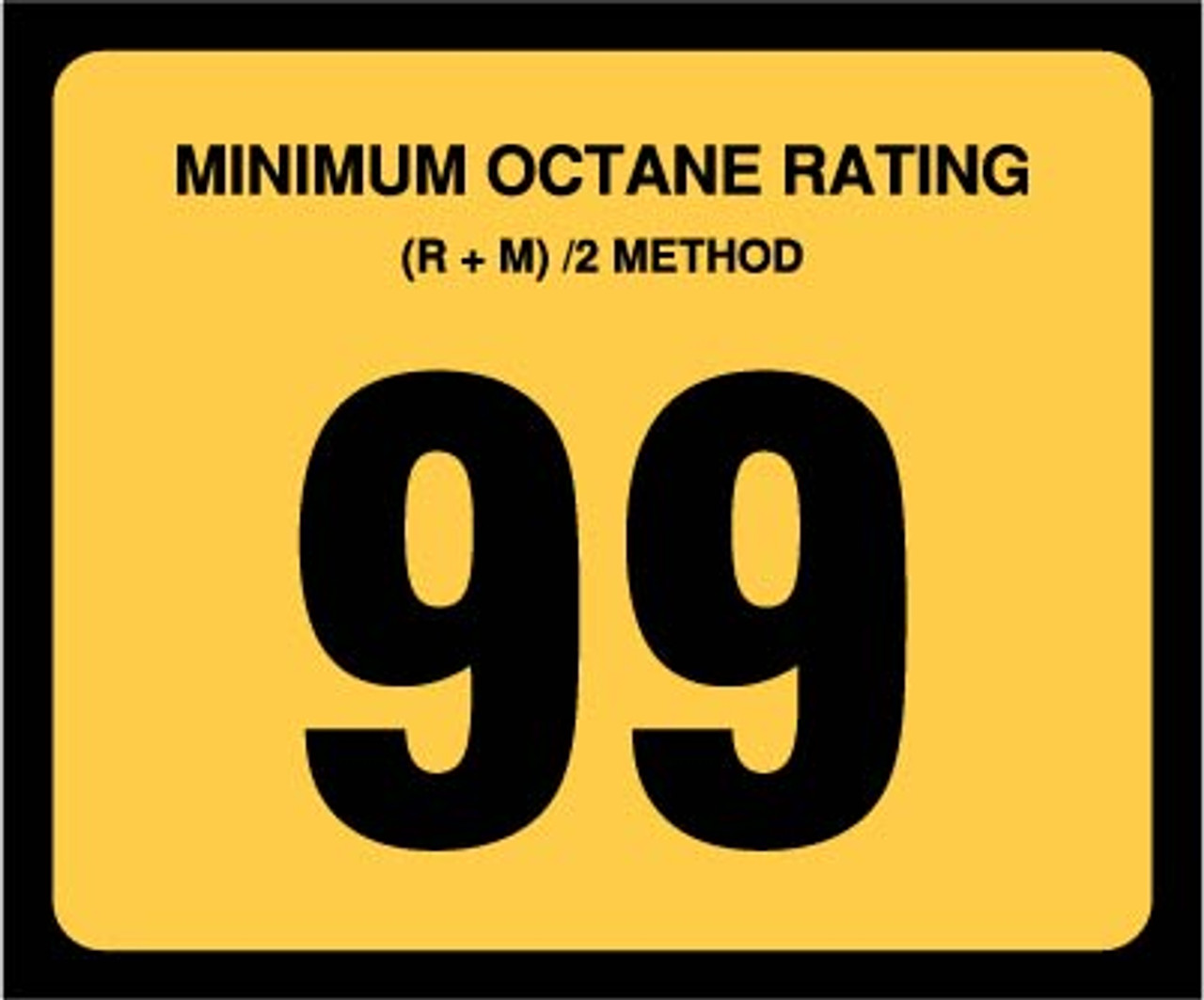 OR-99 - Octane Rating Decal