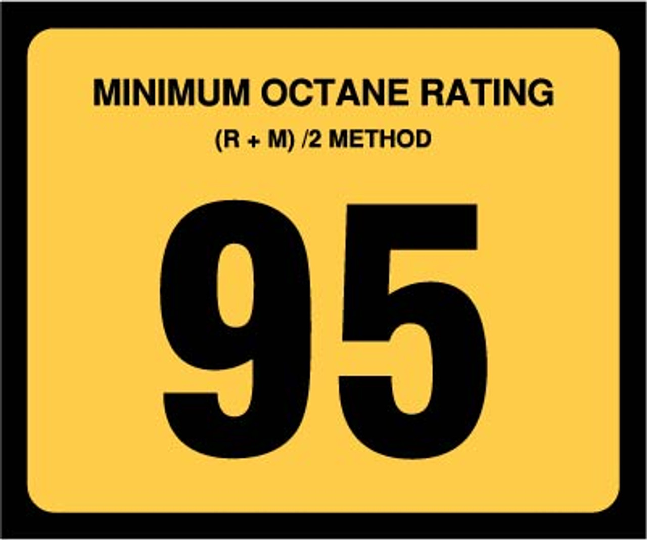 OR-95 - Octane Rating Decal - 95