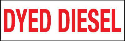 PID-DYED12X4 - 12" x 4" Decal - Dyed Diesel