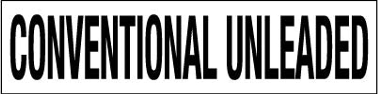 PID-CONUNL - 12" x 3" Decal - CONVENTIONAL UNLEADED