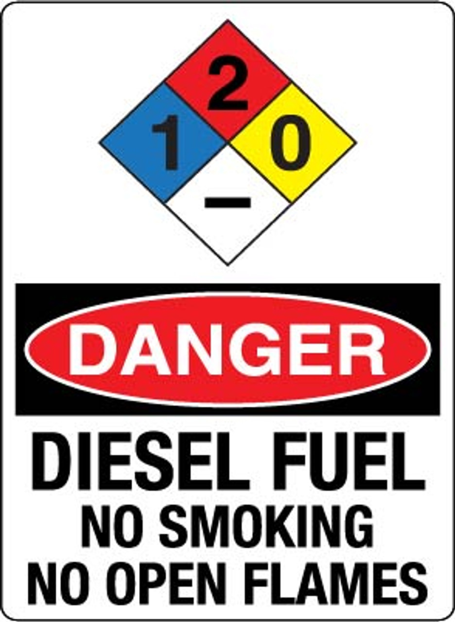 PID-TDDIESEL - Decal Danger Diesel Fuel - 11" x 15"