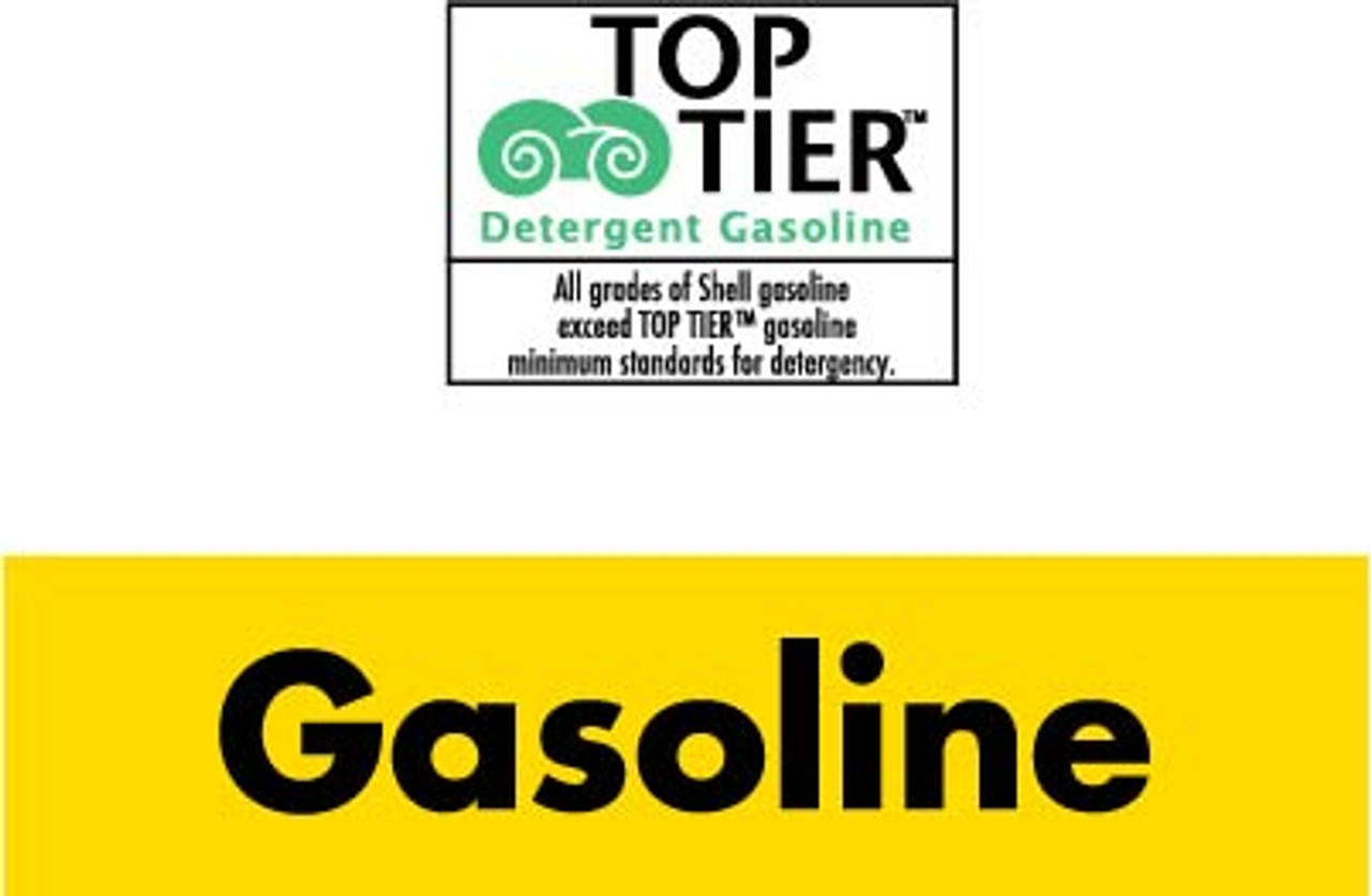 EU04001G1605 - Decal Set - (1) Top Tier Decal (1.5" x 1.125") - (1) Gasoline Decal (4" x 1")