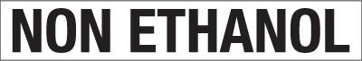 PID-NOETH424 - NON ETHANOL Decal - (24" X 4")