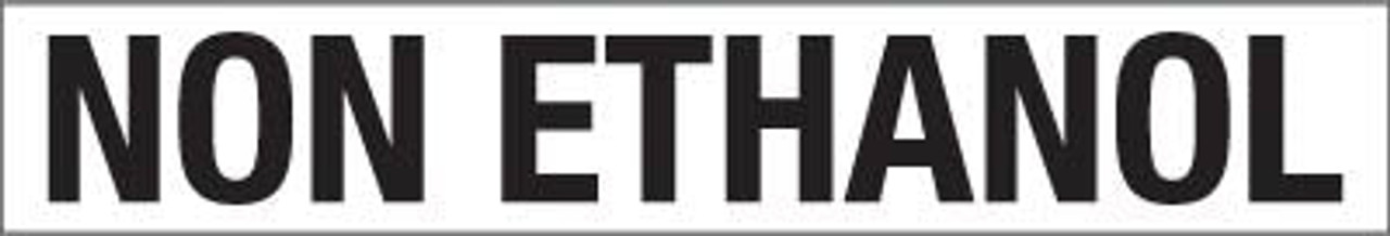 PID-NOETH424 - NON ETHANOL Decal - (24" X 4")