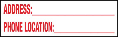 PID-Address - 6.25" x 2" Address Info Blank