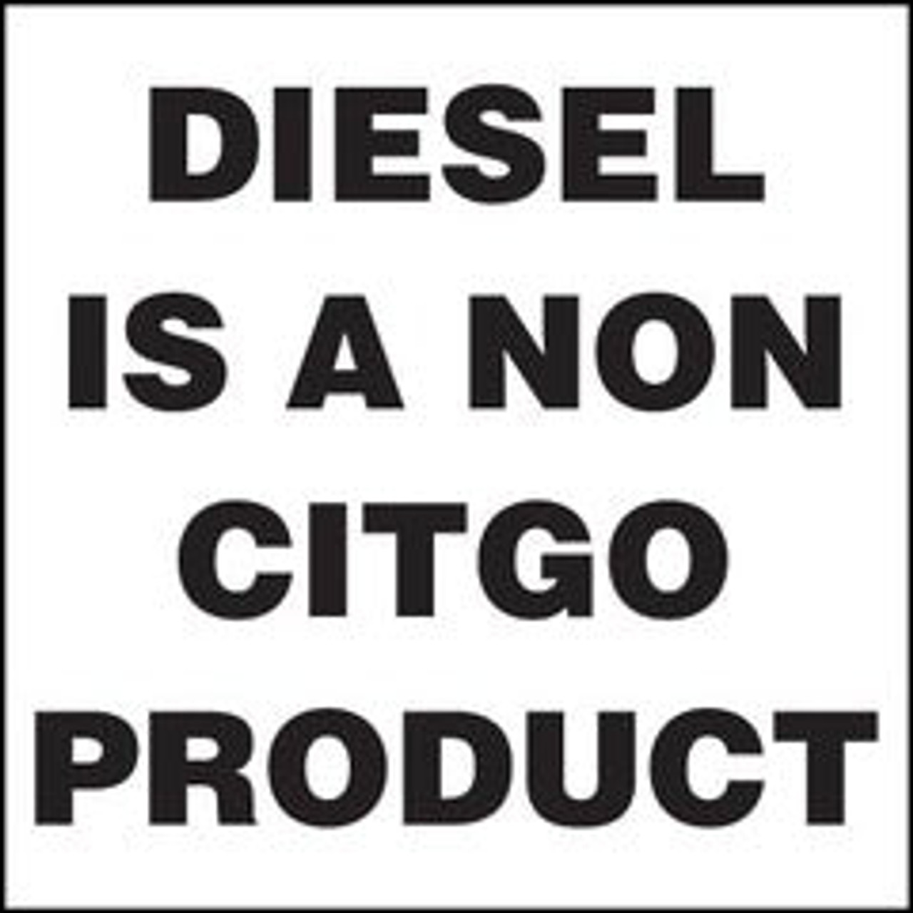 PID-NONCITGO -  5" x 5" Decal