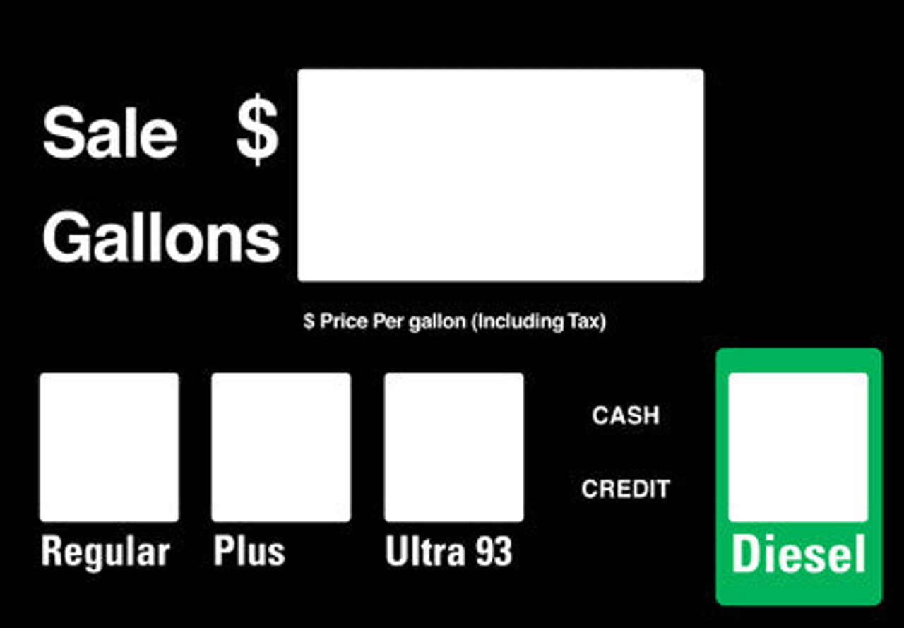 888226-008-017B - Sunoco 3V Faceplate Overlay