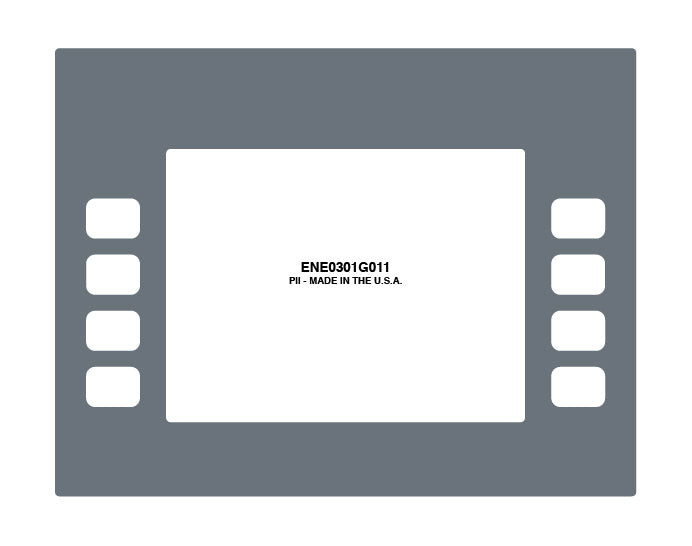 ENE0301G011 - GREY 11C W/WHITE BUTTONS