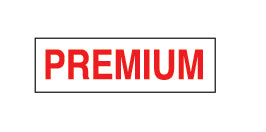 PID-125S2 - PREMIUM 2.5X.75 RED/WHITE