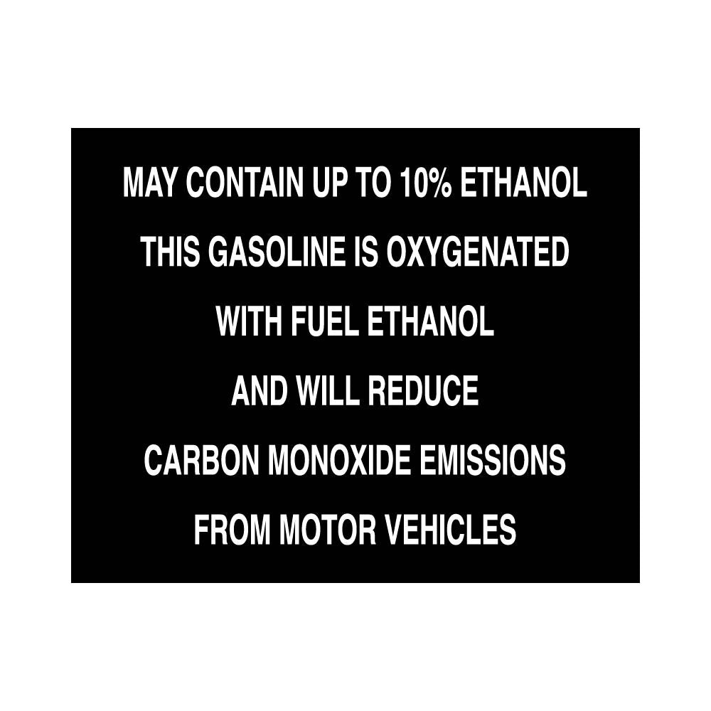 PID-MAY10OXY - 5"x4" May Contain 10% Ethanol - Decal