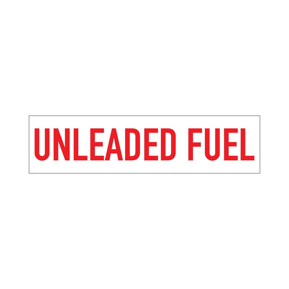 PID-UNLFUEL6x24 - 6"x24" Unleaded Fuel Decal