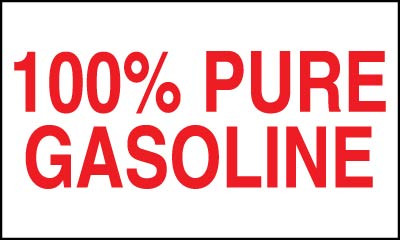 PID-261R - RED 5x3 100% PURE GASOLINE