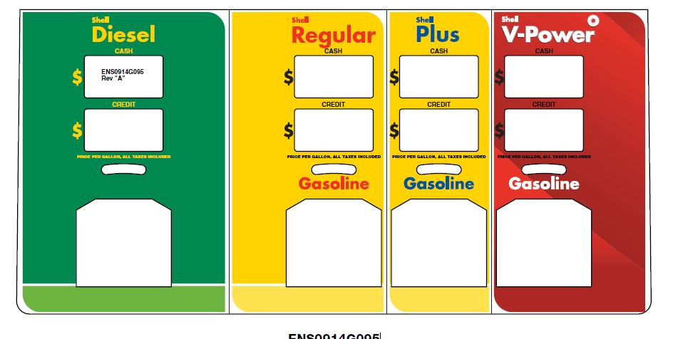 ENS0914G095 - SHELL DUAL PRICE